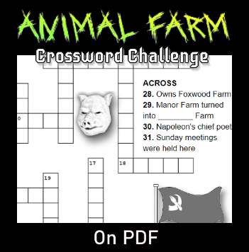 ANTHEM Crossword Puzzle Activity Quiz Review Test Worksheet NO