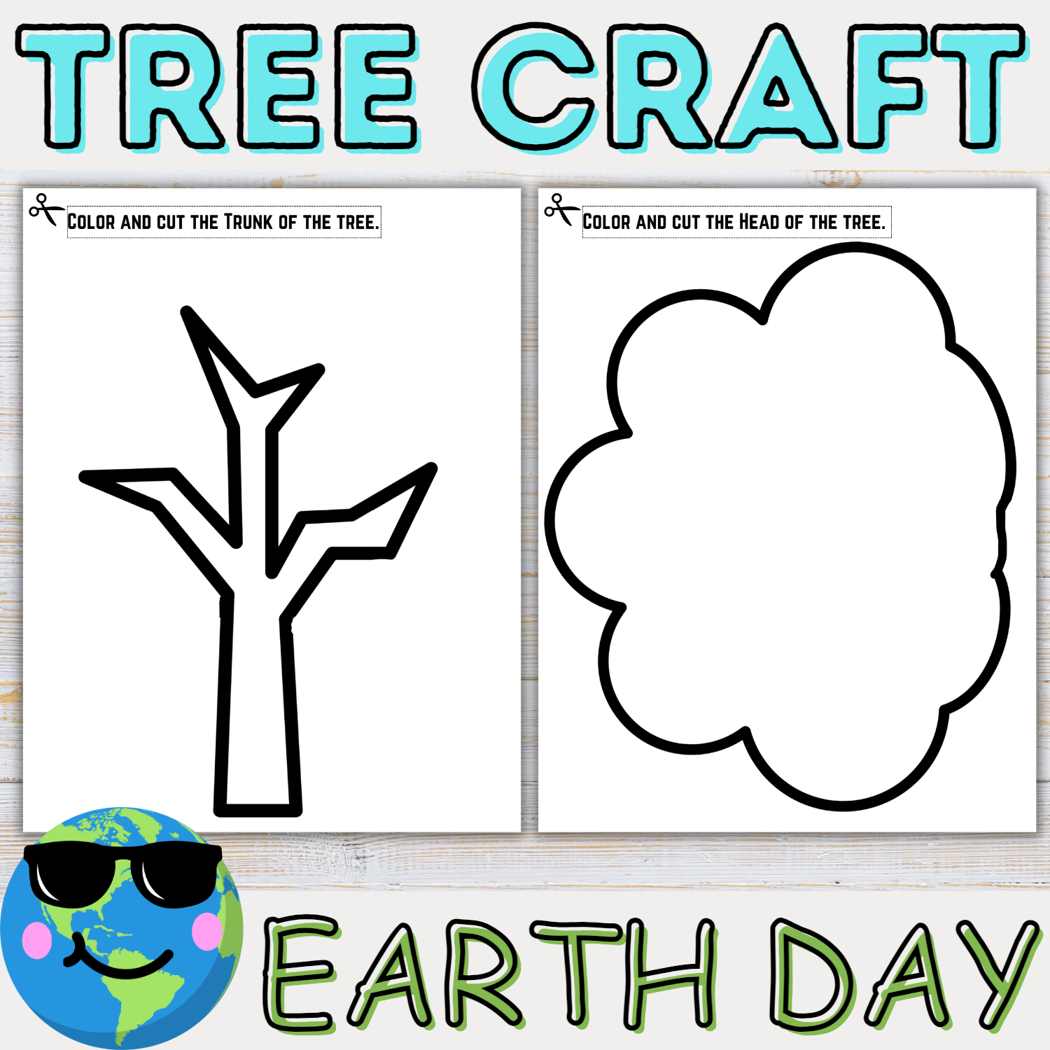 Earth Day Tree Craft Spring Craft Writing ActivityWorld Bulletin