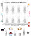 Cooking Word Search Puzzle (27 Cooking Terms) | Made By Teachers