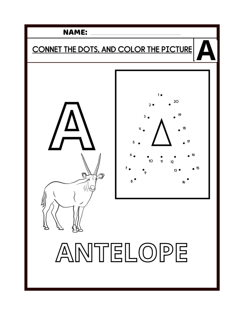 ABCD ALPHABET DOT TO DOT TRACING AND COLORING PAGES | Made By Teachers
