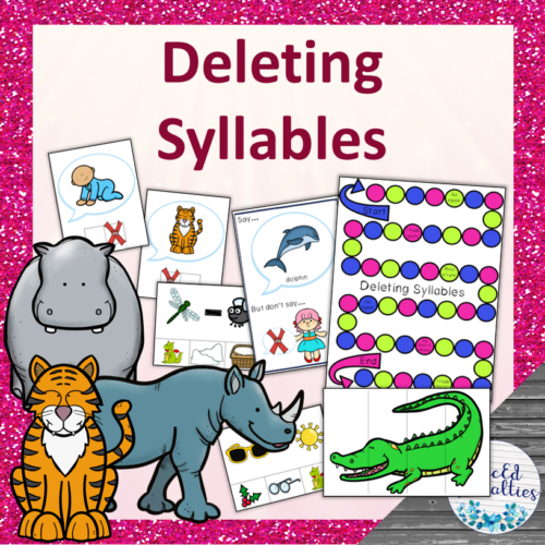 Deleting Syllables Activities and Games for Phonological Awareness