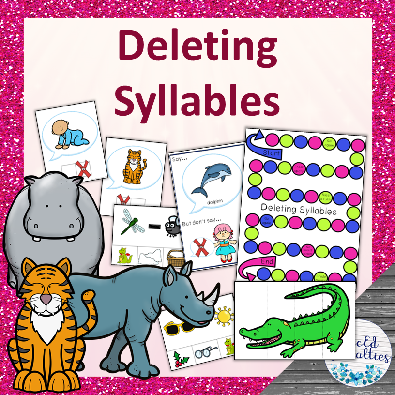 Deleting Syllables Activities and Games for Phonological Awareness