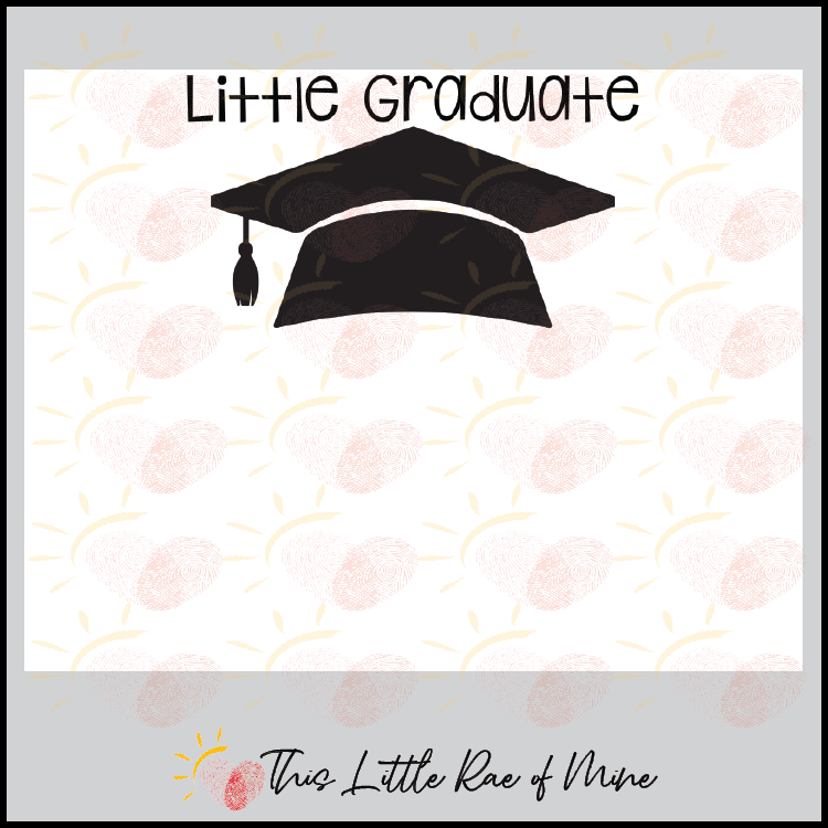 Little Graduate Kindergarten Preschool PreK handprint Art photo