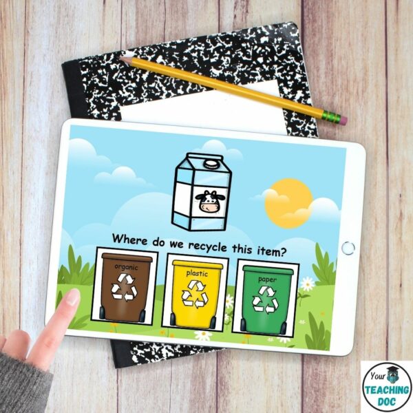 Recycling Sorting Earth Day Activities Level 2 - Made By Teachers