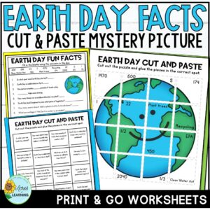 Earth Day Mystery Picture | Cut and Paste | Made By Teachers