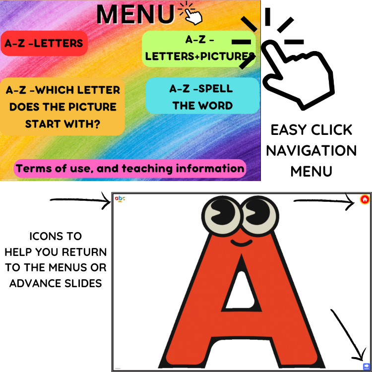 Alphabet ABC flashcards setPowerPoint, Printable, sight words, early