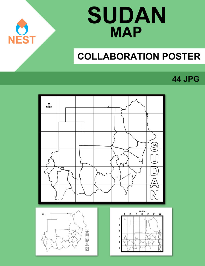 Sudan Map Collaboration Poster | Made By Teachers