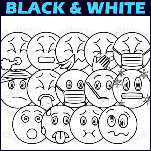 Sick Emoji Clipart | Made By Teachers