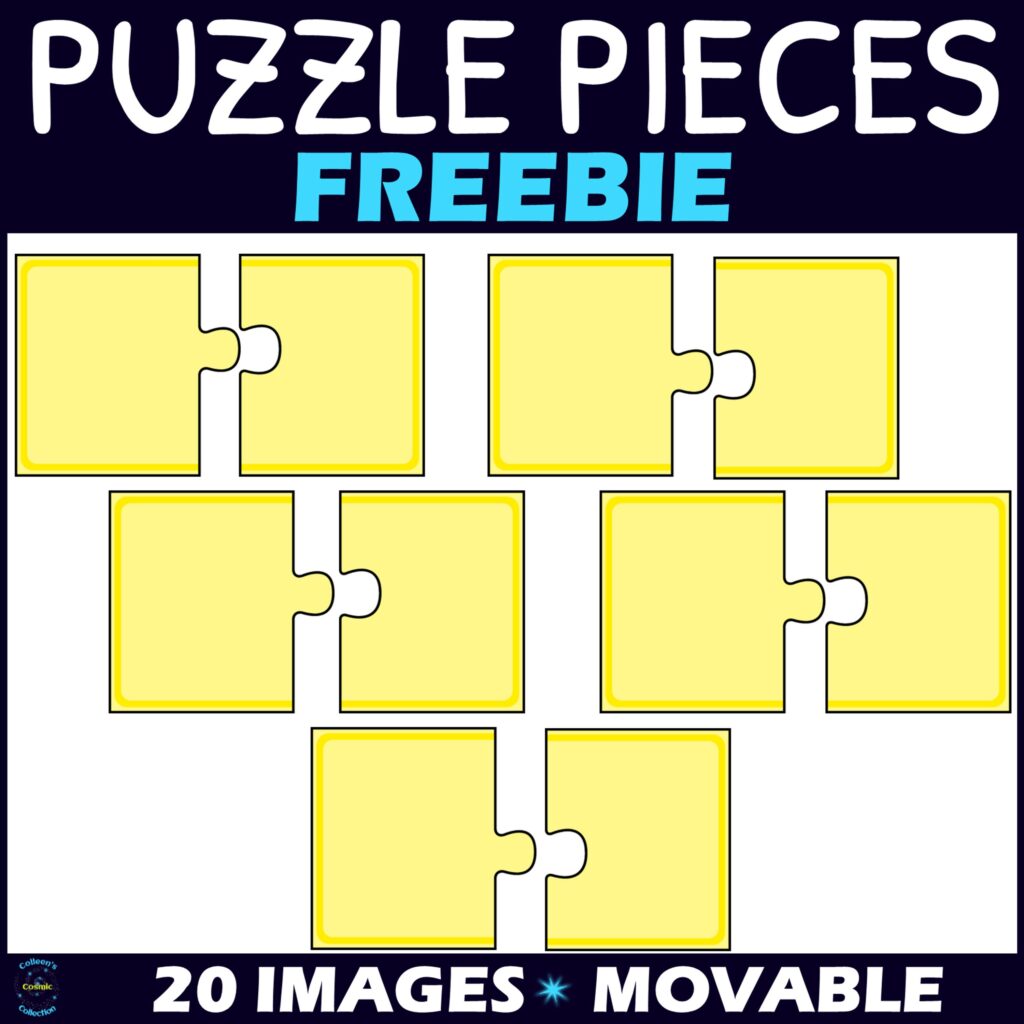 Puzzle Pieces Clipart FREEBIE Made By Teachers