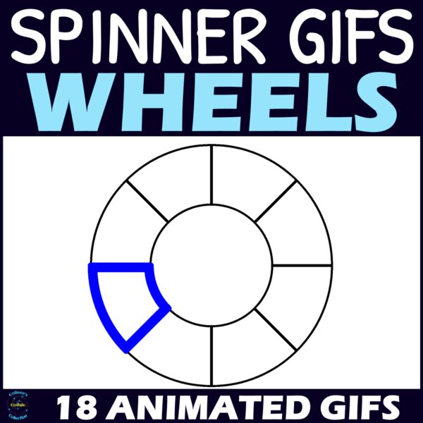 Single Ring Wheel Spinner GIFs 8 Sections Made By Teachers