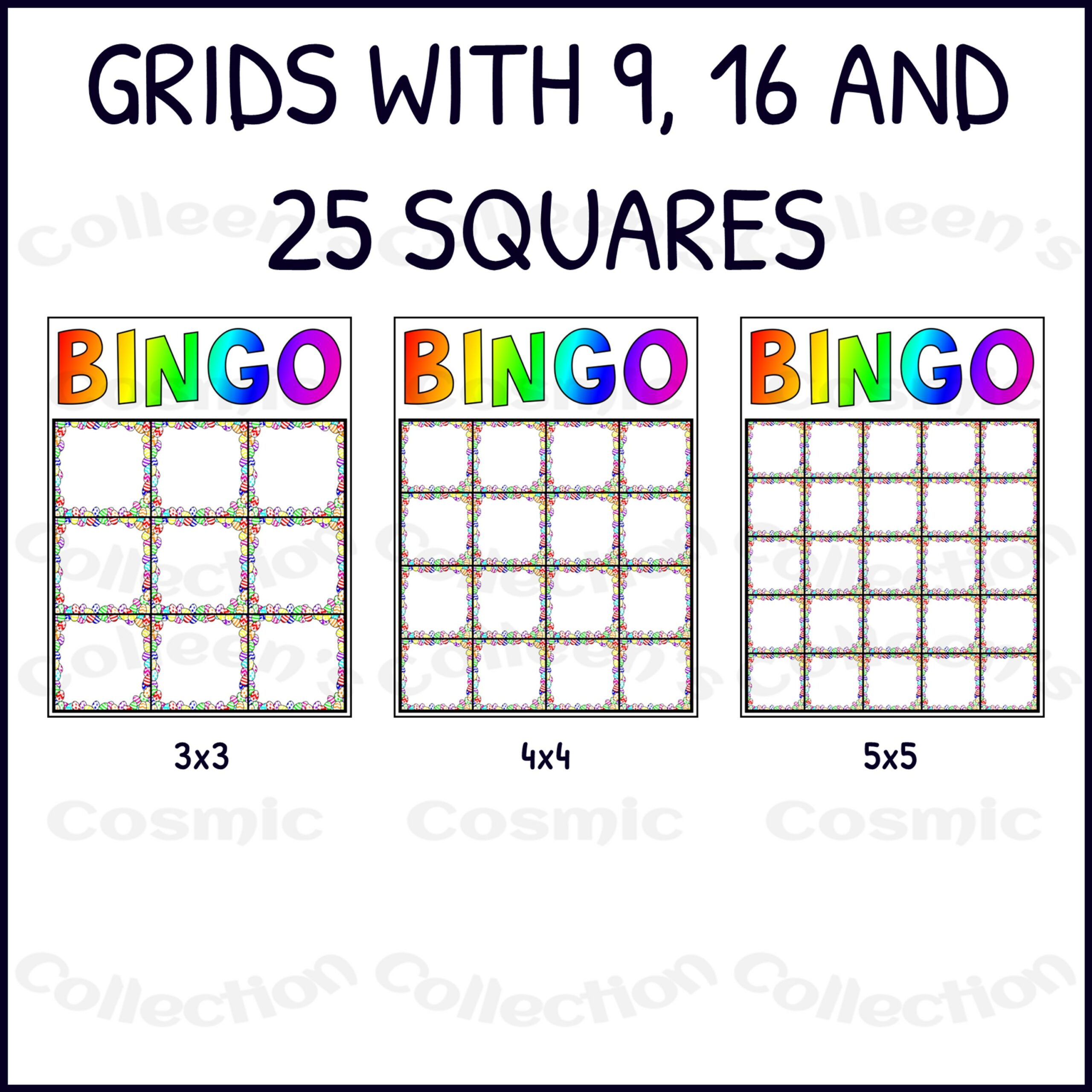 Easter Bingo Game Templates - Commercial and Personal Use - 1 | Made By  Teachers