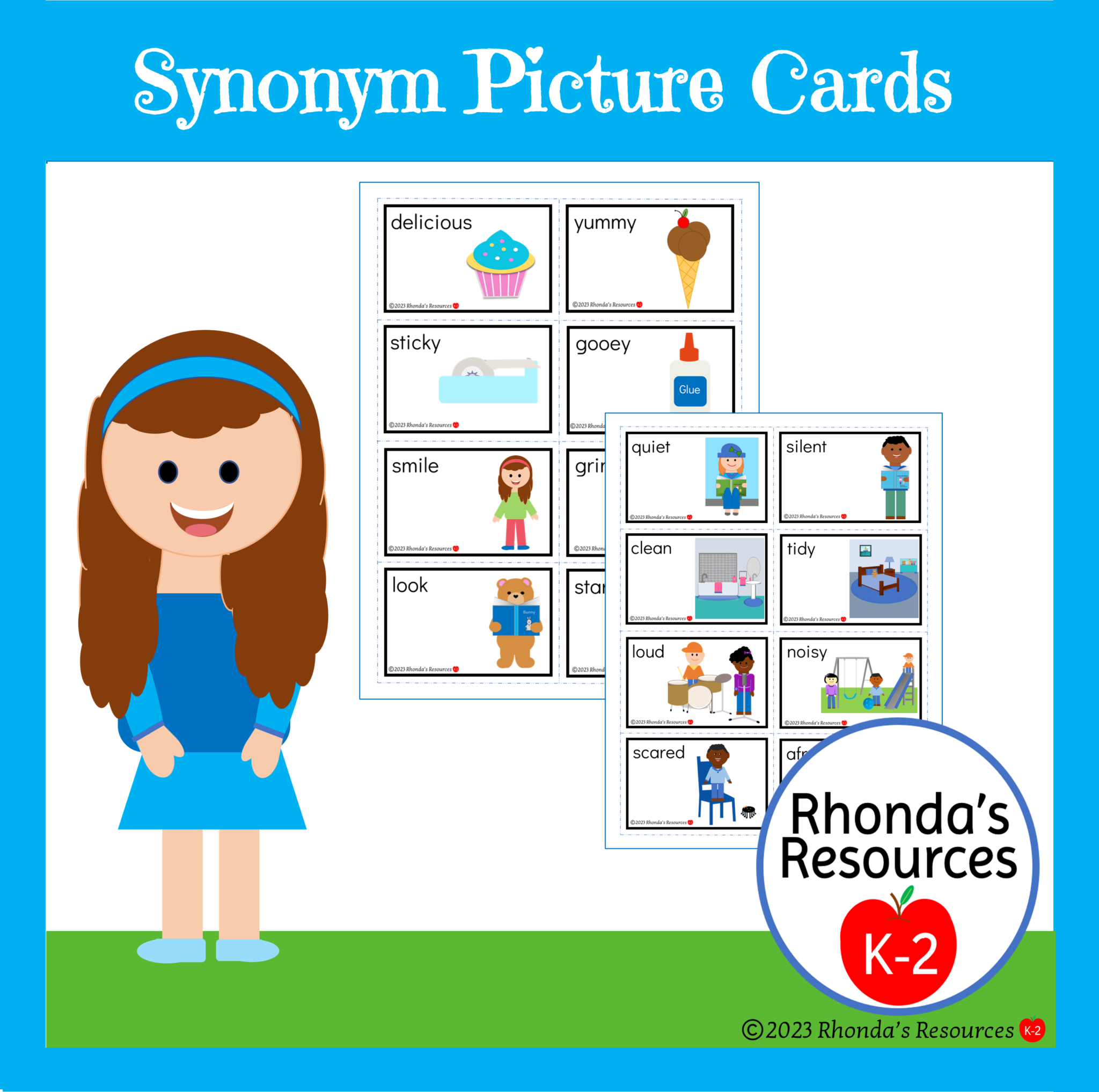 Synonym Picture Cards Made By Teachers