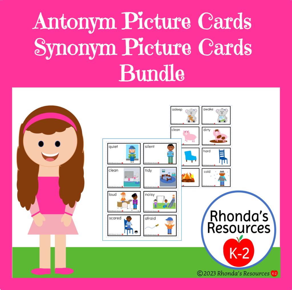 Synonym Picture Cards Made By Teachers