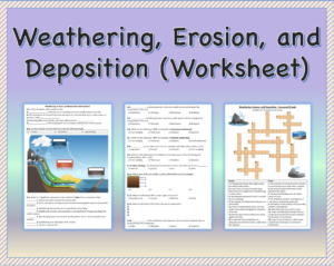 Weathering Erosion and Deposition Worksheet Printable Distance Weathering Erosion and Deposition Worksheet Printable Distance