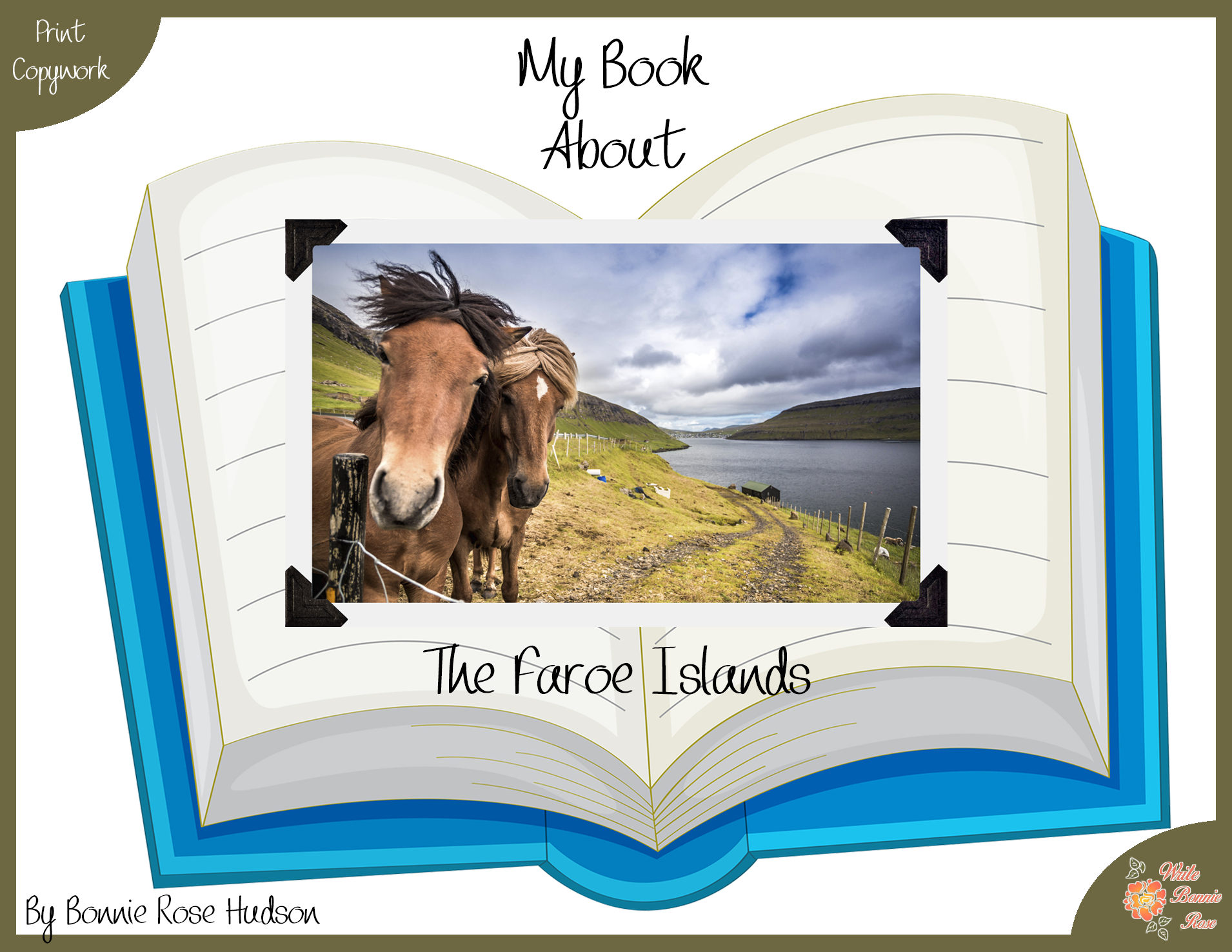 My Book About the Faroe Islands with Print Copywork