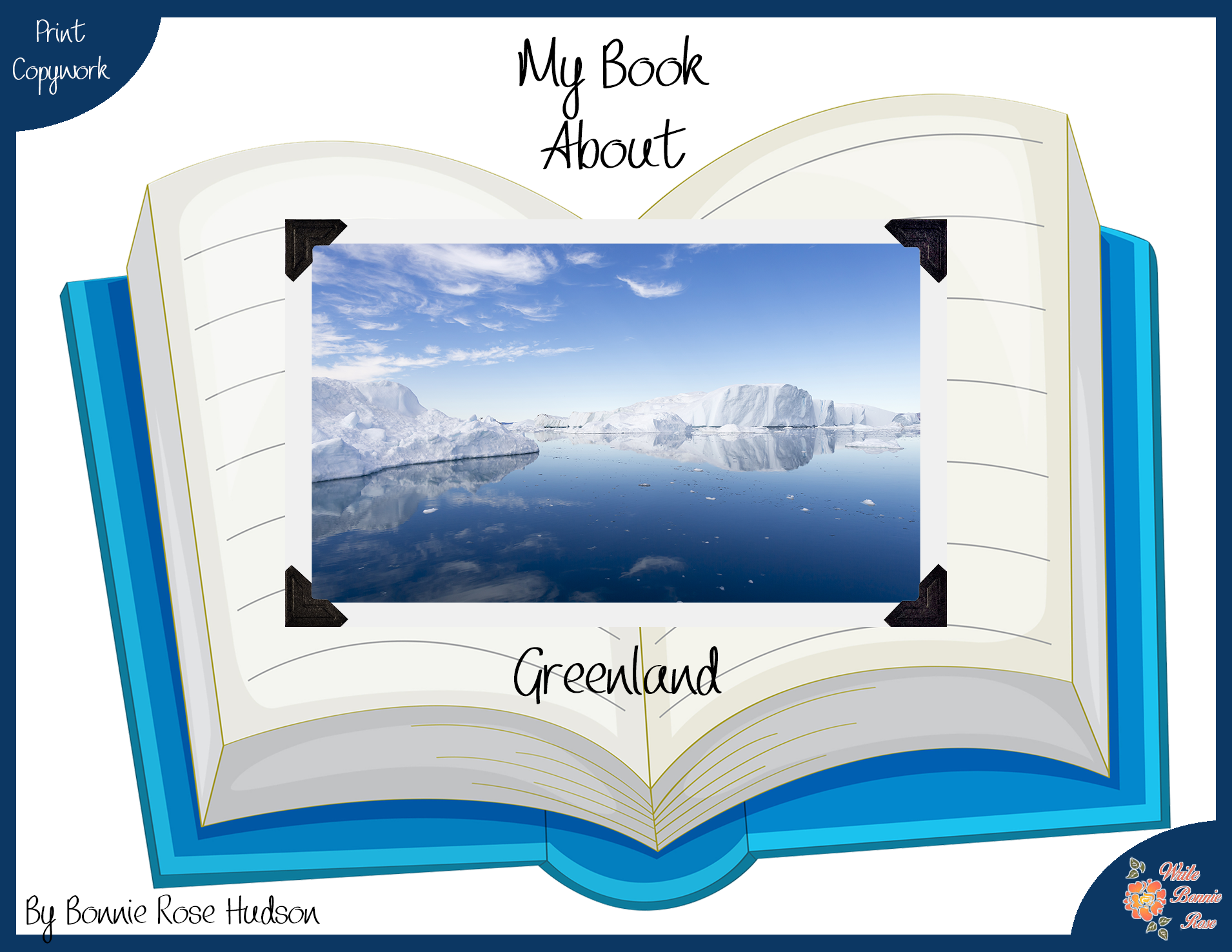 My Book About Greenland with Print Copywork