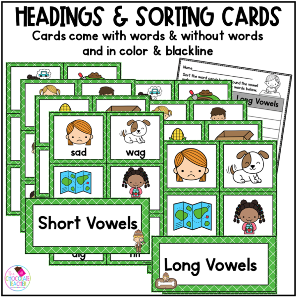 CVCE CVC Words with Long and Short Mixed Vowels - Phonics Worksheets ...