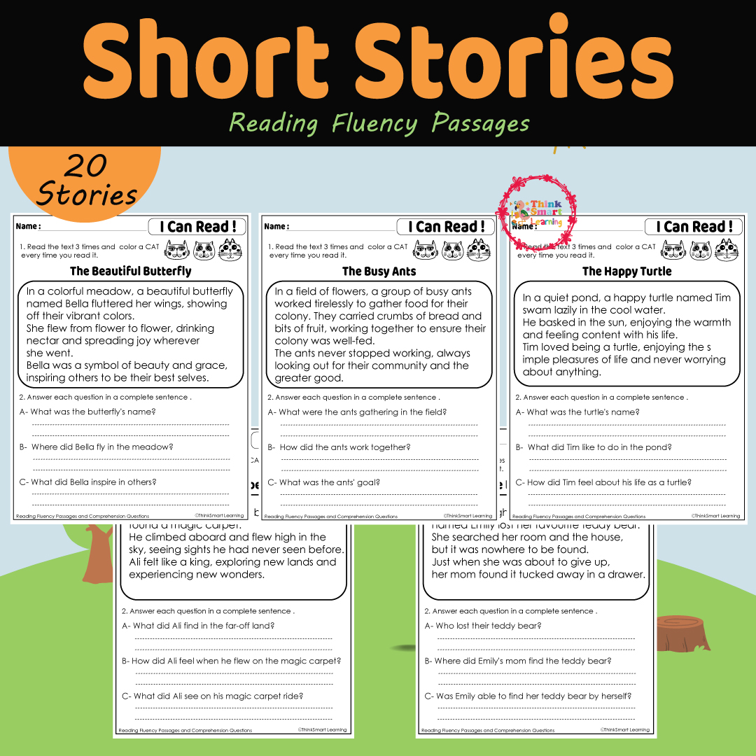 Reading Fluency Passages and Comprehension Questions 2 - Made By Teachers