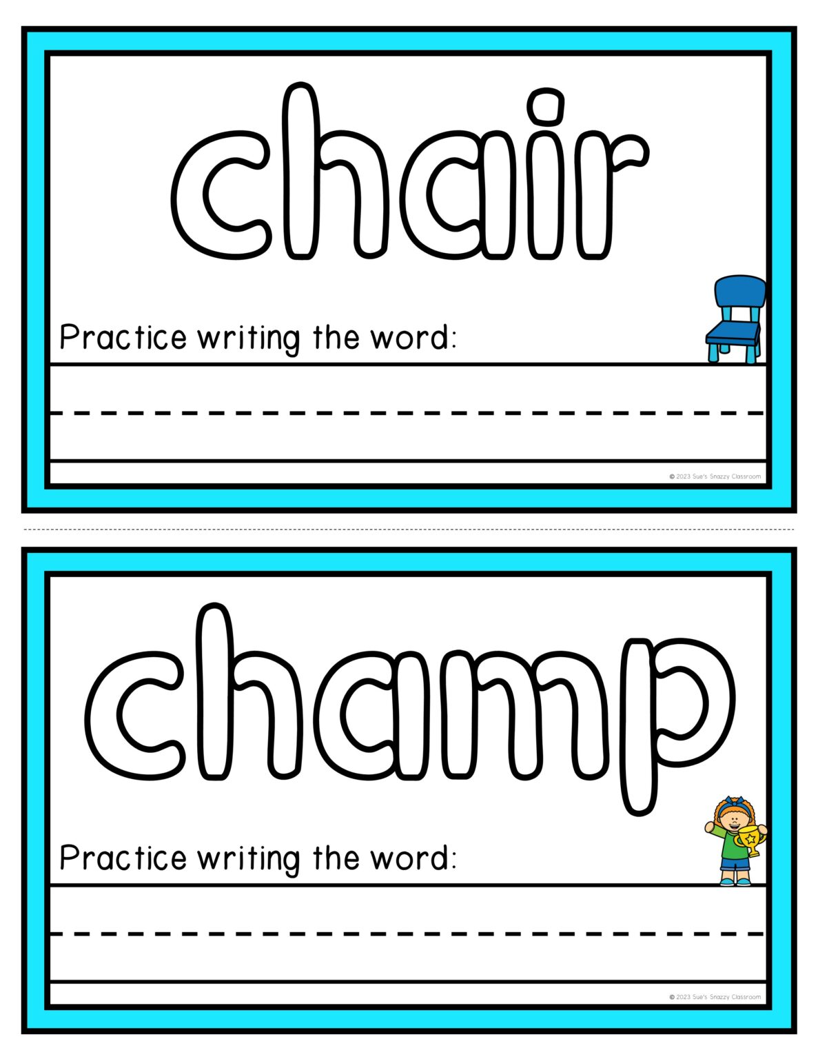 Beginning and Ending Digraphs Playdough Mats Fine Motor Skills