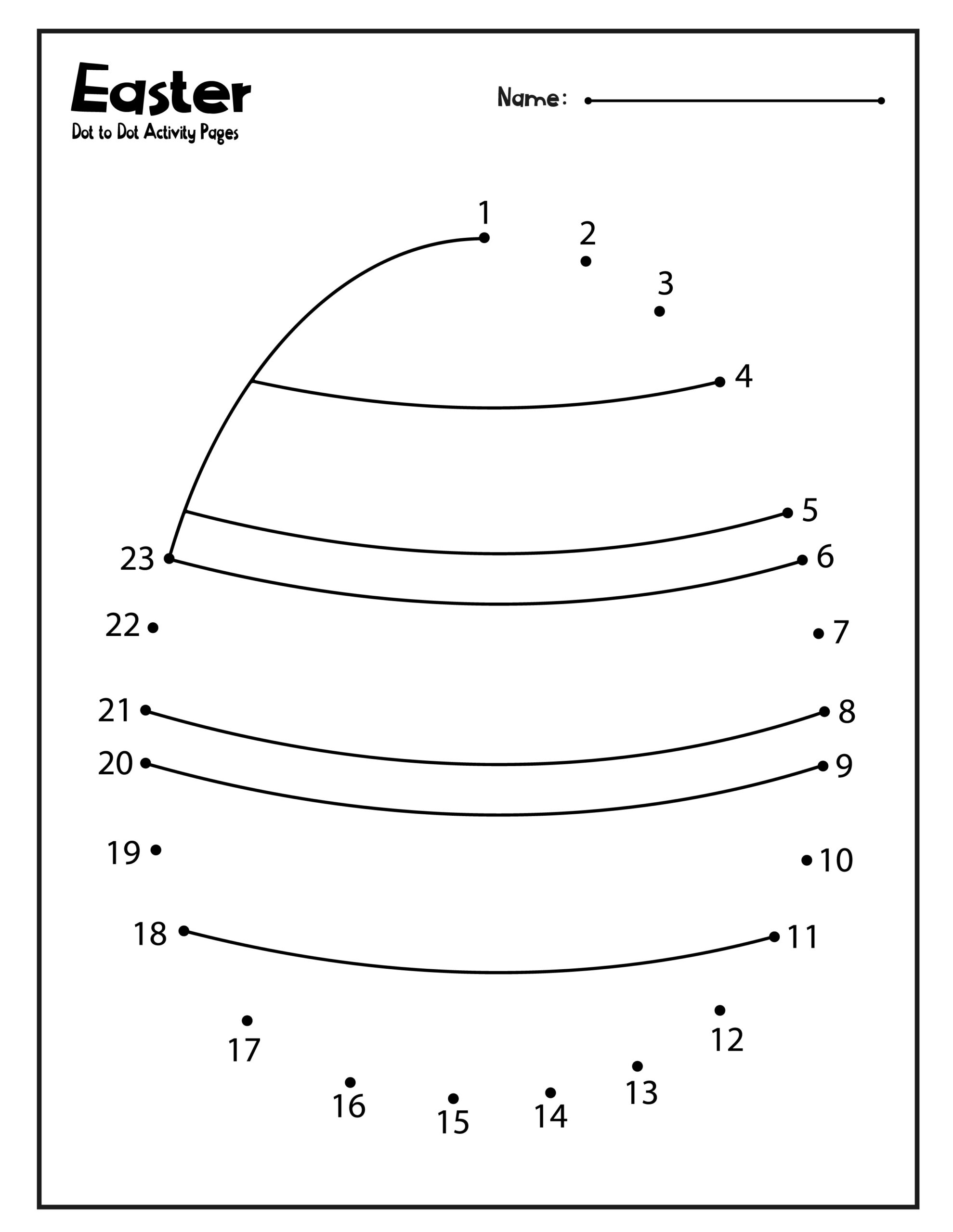 Easter Dot To Dot Activity Sheets For Toddlers Made By Teachers