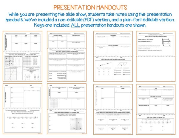 Lines and Angles - Guided Notes, Presentation and INB Activities - Made ...