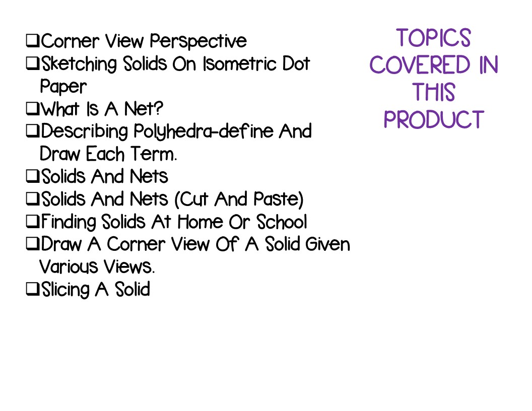 Solids and Nets - Guided Notes, Presentation, and INB Activities | Made ...