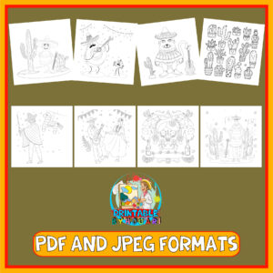 Cinco De Mayo coloring pages for kids- Mexico Activity For Cinco De ...