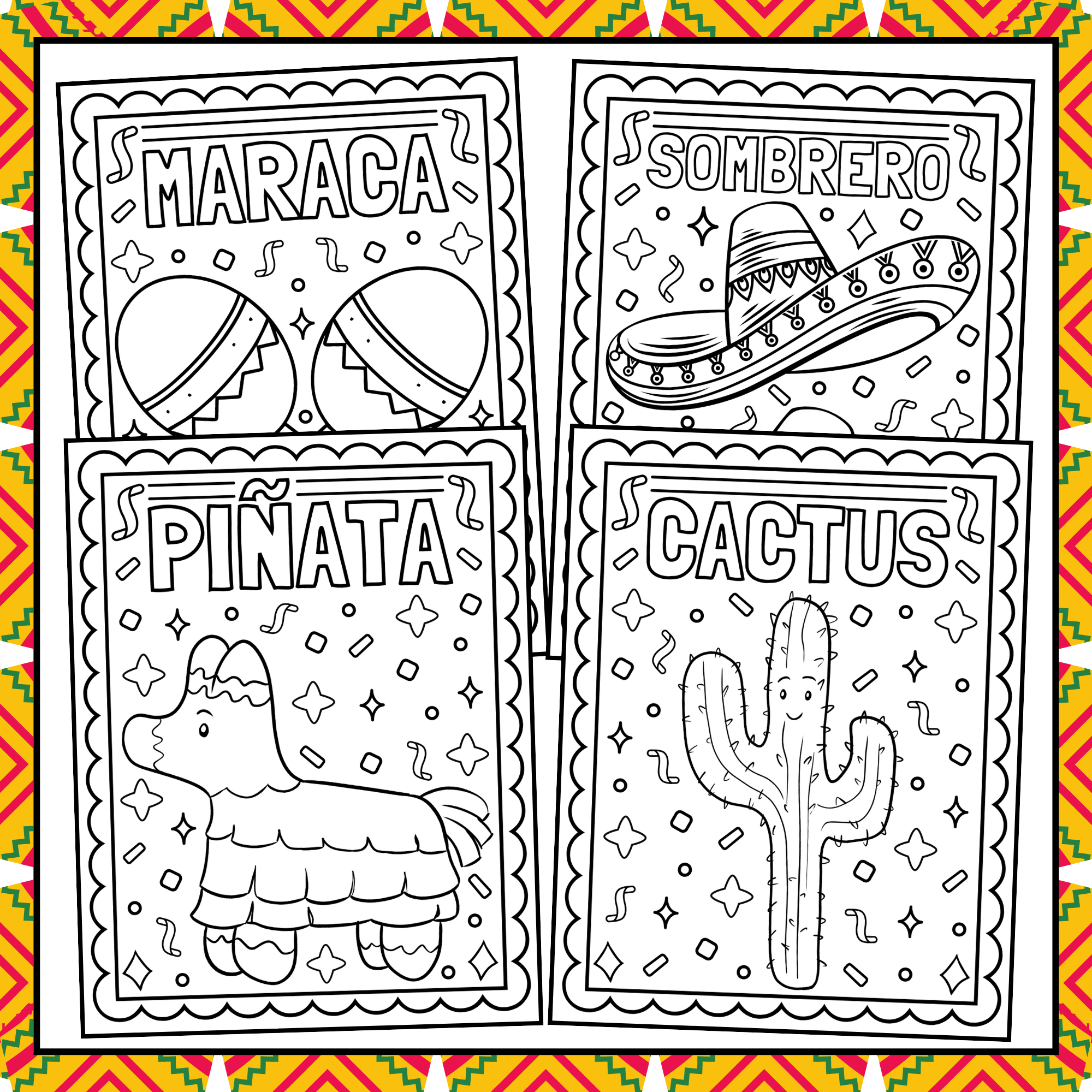 Cinco De Mayo Coloring Pages Cinco De Mayo Coloring Sheets Cinco De