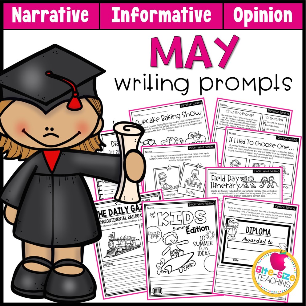 May Writing Prompts Real World And Draw Write Formats PDF
