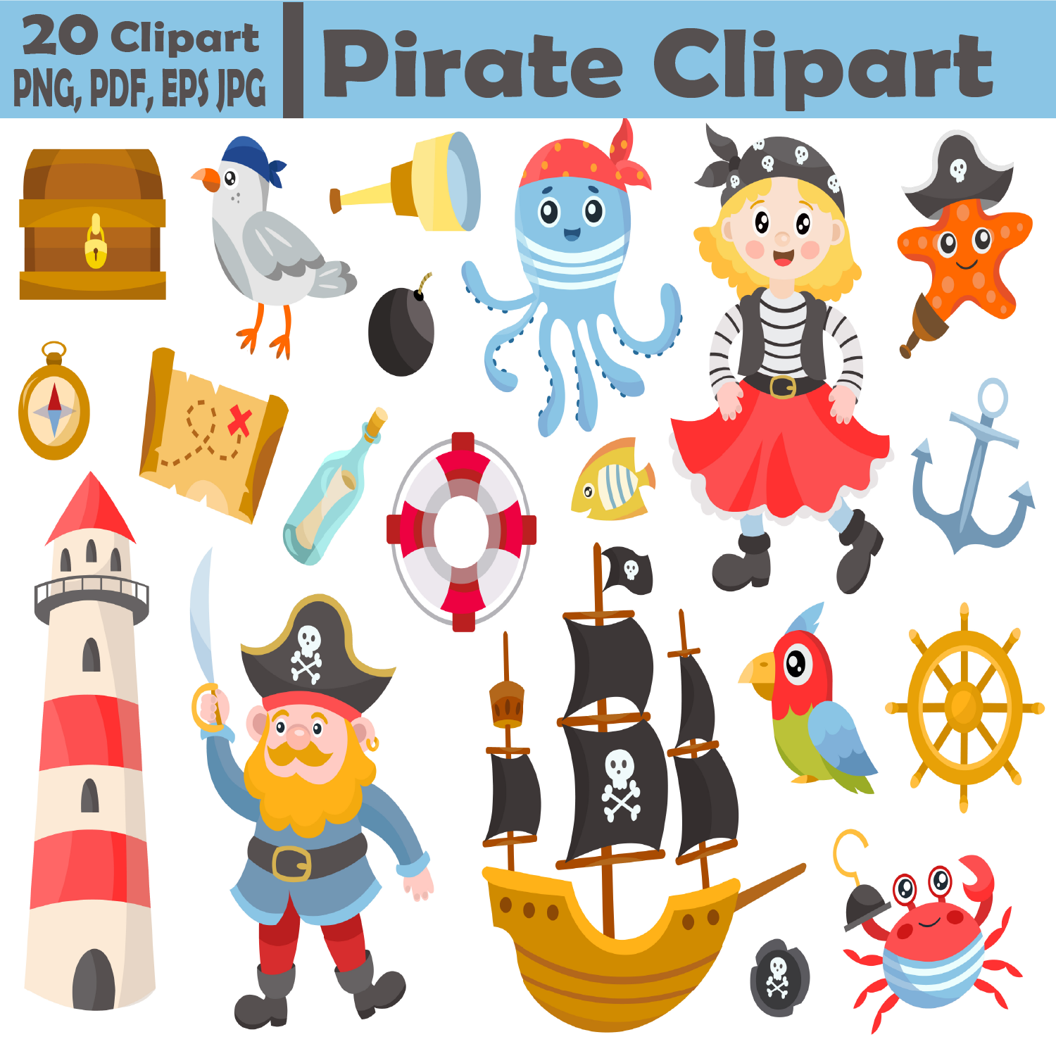 Pirate Clip Art Made By Teachers