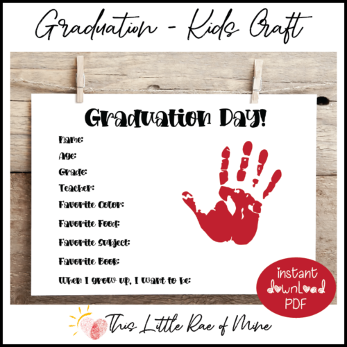 Graduation Day - Preschool - PreK kindergarten – keepsake | Made By