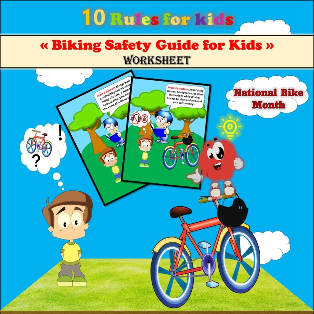 Biking Safety Guide for Kids/10 Rules for kids/National Bike Month