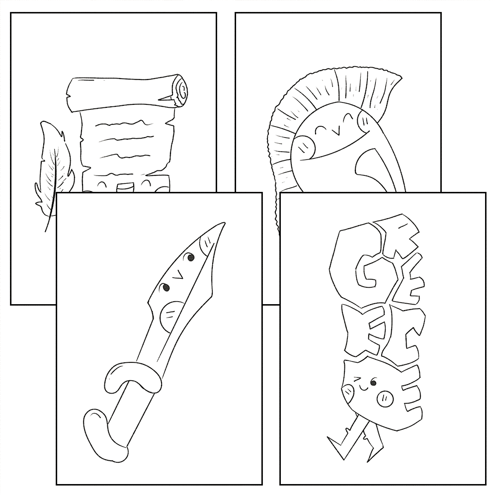 Greek Mythology Coloring Pages for Kids, Greece Worksheet Activity ...