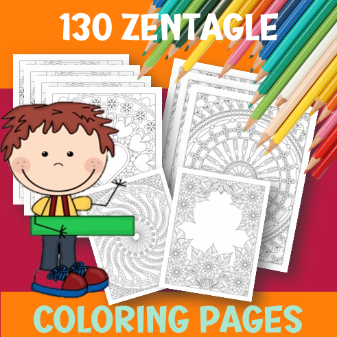 Unleash Your Inner Artist with 130 Zentangle Coloring Pages: The