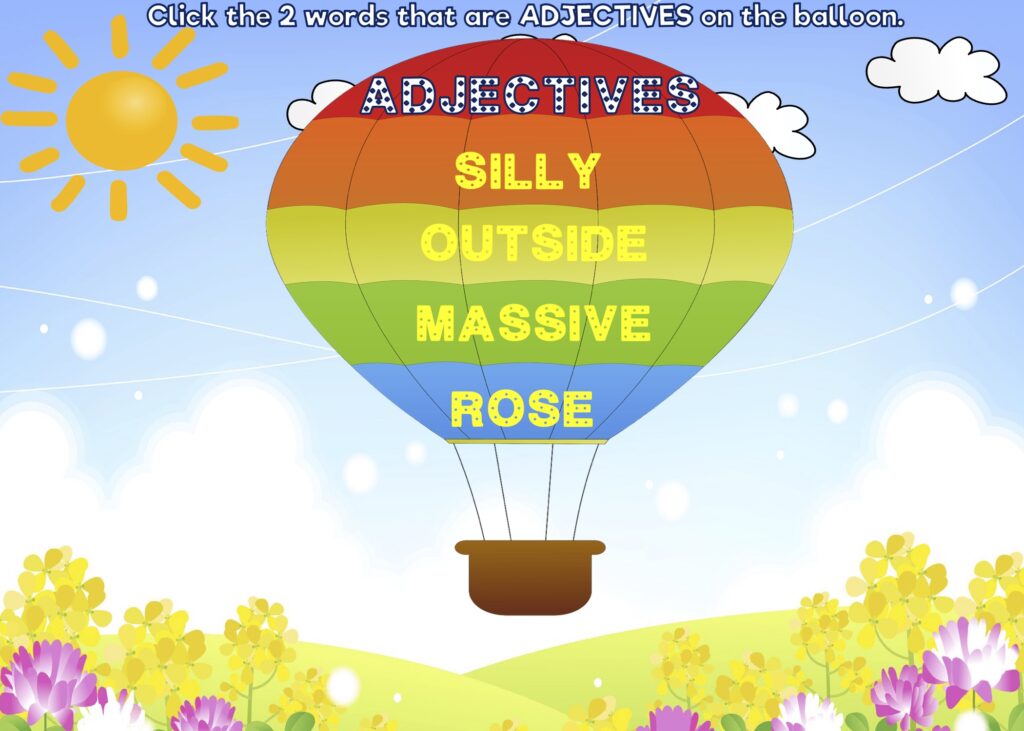 High Flying Nouns Verbs Adjectives Adverbs Made By Teachers