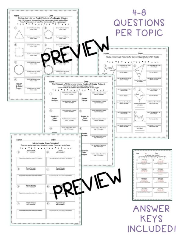 Polygons and Area - Editable Student Practice Pages - Made By Teachers