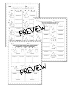 Surface Area and Volume - Editable Student Practice Pages | Made By ...