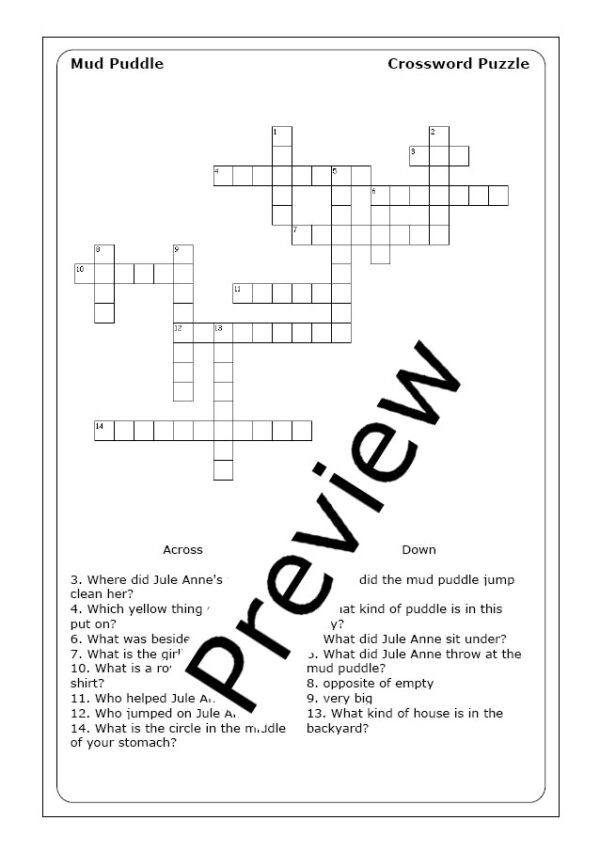 Robert Munsch "Mud Puddle" worksheets Made By Teachers