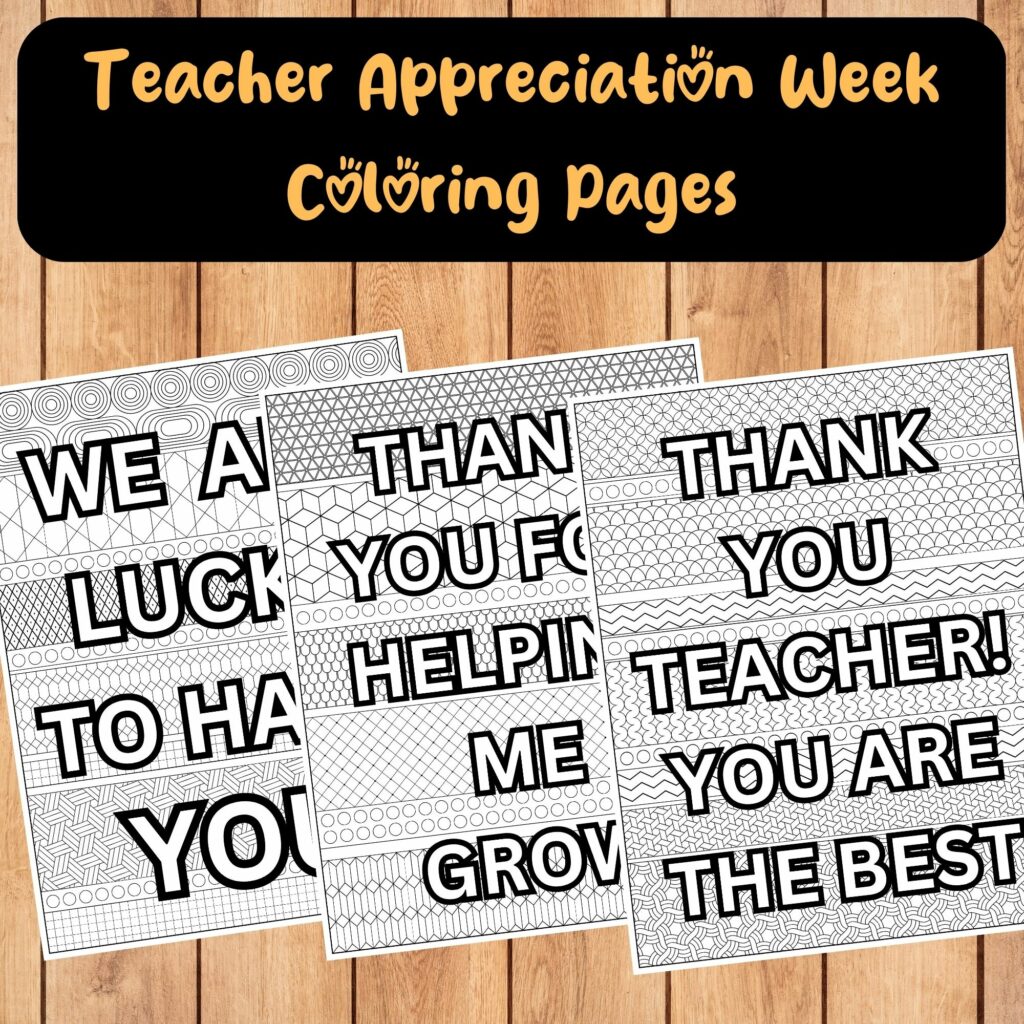Teacher Appreciation Week 2023 Coloring Pages Teacher's Week Coloring Sheets Made By Teachers