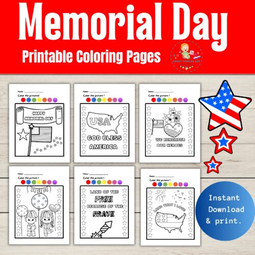 10 Memorial Day Coloring Pages for Kids: Patriotic Designs to Honor Our ...