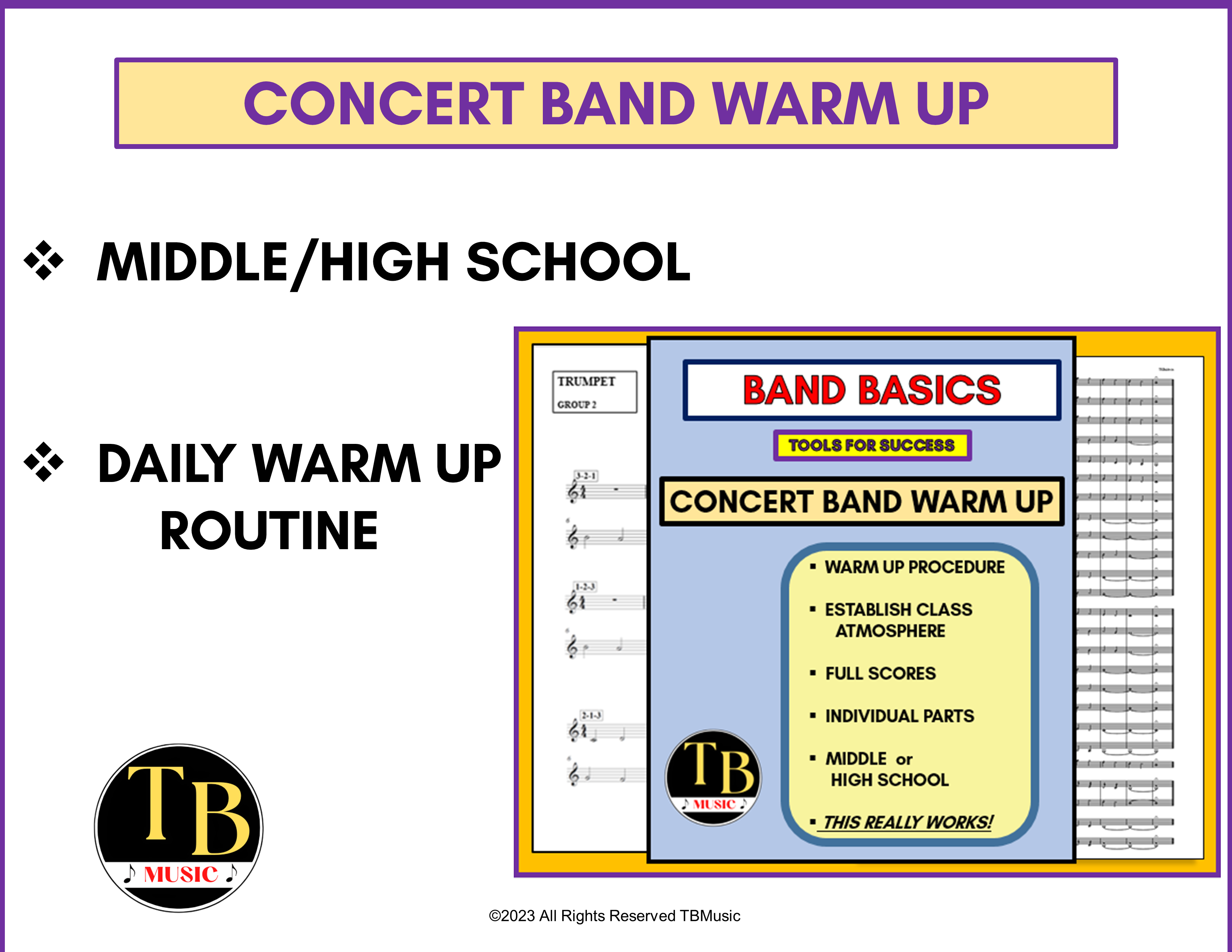 Band Warm Up Made By Teachers