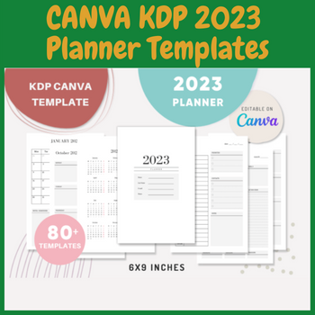 CANVA KDP 2023 Planner Templates