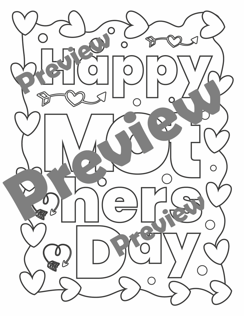 Mother's Day Coloring Pages : Sweet & Inspiring Illustrations to Color ...
