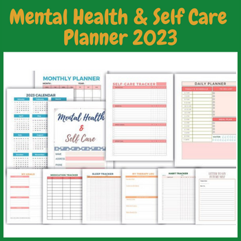 Mental Health & Self Care Planner 2023