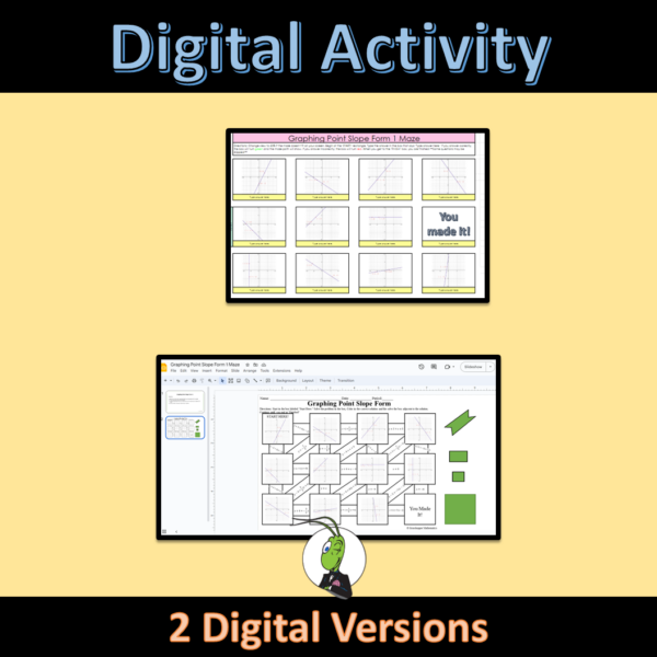 Graphing Point Slope Form Maze Activity | Digital and Printable - Made ...