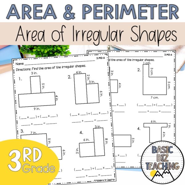 Area of Irregular Shapes Made By Teachers