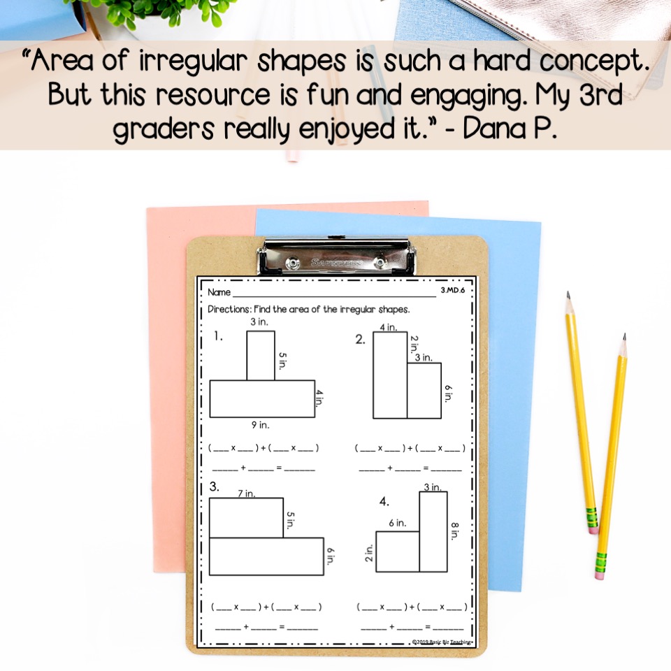 Area Of Irregular Shapes Made By Teachers