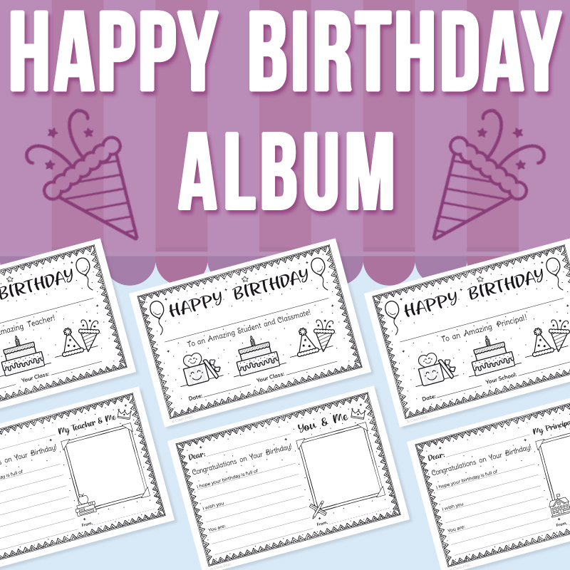 Happy Birthday Album Teachers, Students and Principals