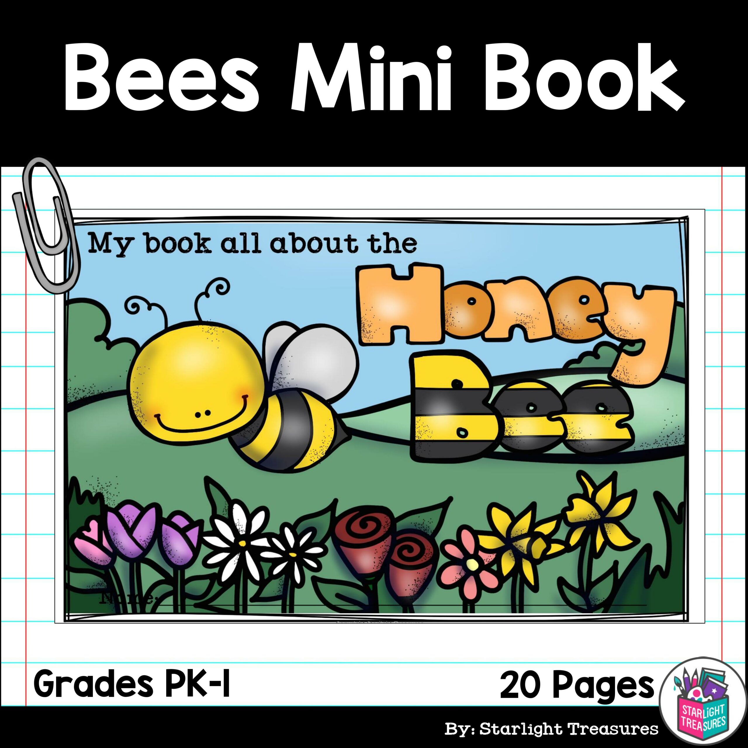 Honey Bees Mini Book for Early Readers - Bees Mini Book - Animal Study