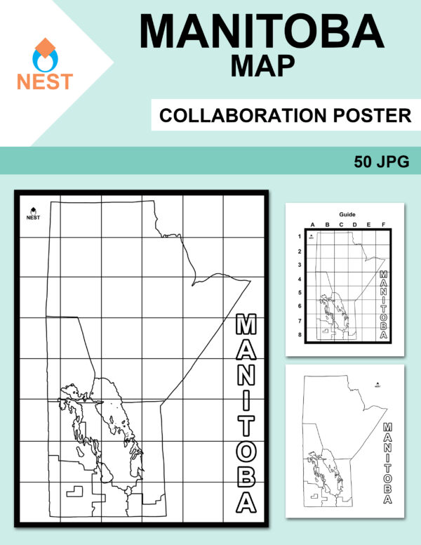 Manitoba Map Collaboration Poster - Made By Teachers